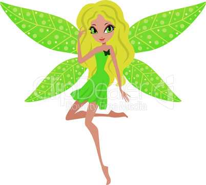 Fairy on a white background