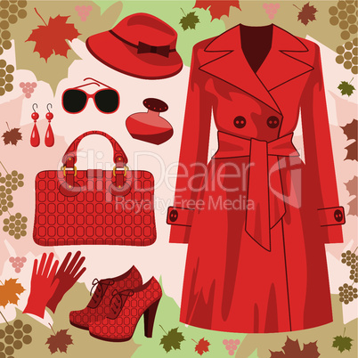 Autumn fashion set