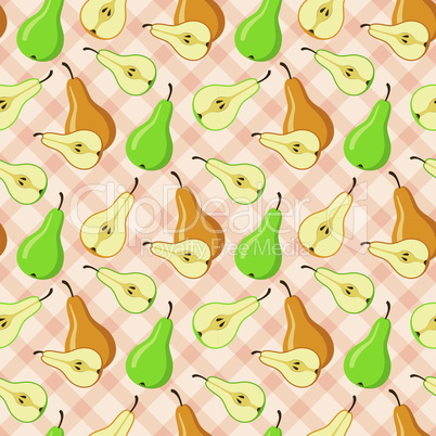 Seamless pears pattern