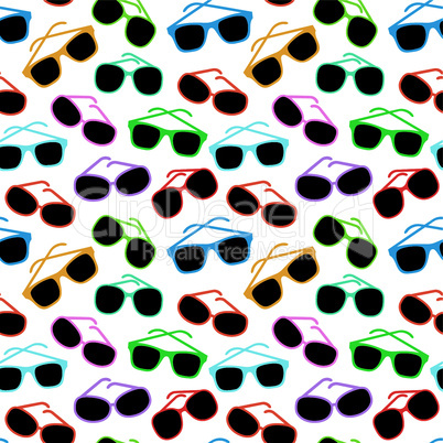 Seamless sun glasses accessories pattern