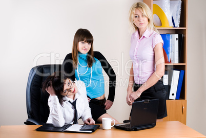 Three pretty businesswomen