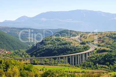 Gran Sasso Autobahn - Gran Sasso freeway 01