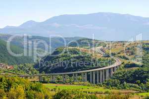 Gran Sasso Autobahn - Gran Sasso freeway 01