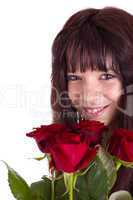 Das Mädchen mit Rosen