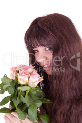 Das Mädchen mit Rosen