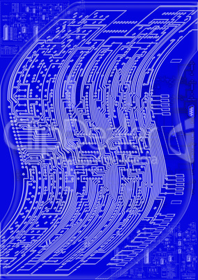 blueprint circuit board