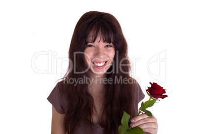 Das Mädchen mit Rosen