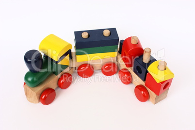 Little wooden train toy
