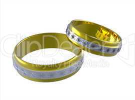 Two wedding rings