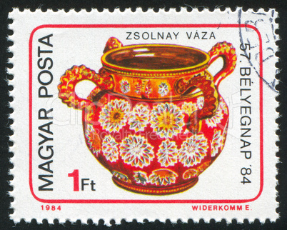 Zsolnay Four-Handled Vase