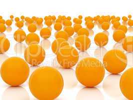 orange spheres