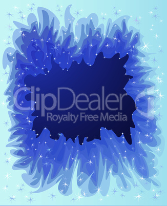 Christmas hoarfrost background on window glass - Winter decoration for your design