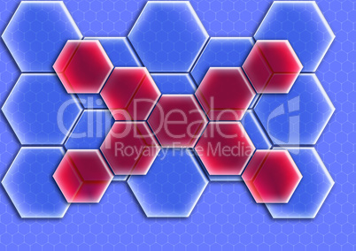 background from steel honeycomb