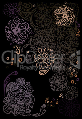 Background with abstract ornament