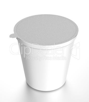 white container of food