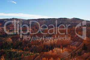 View on rock towers and canyons, Bryce Canyon National Park, Utah