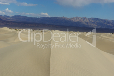 Dunes, desert and high mountains, Death Valley, California