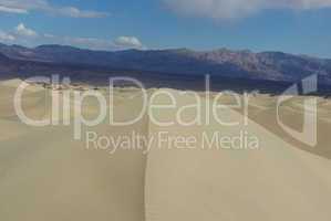 Dunes, desert and high mountains, Death Valley, California