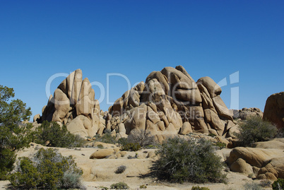Joshua Tree National Park rock formations, California