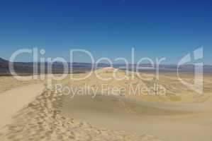 Dunes, mountains and wide empty spaces, Mojave National Preserve,California