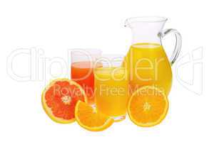 Orangensaft Grapefruitsaft - orange and grapefruit juice 01