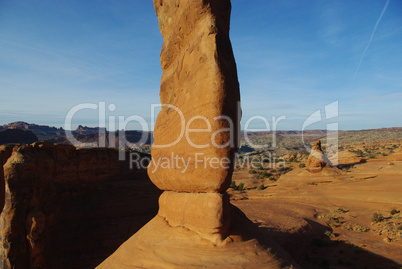 Detail of mighty Delicate Arch, Arches National Park, Utah