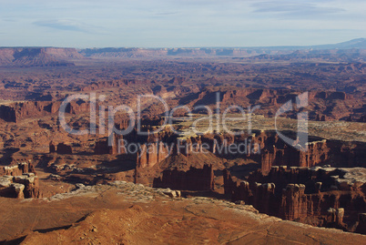 Partial view of Canyonlands National Park, Utah