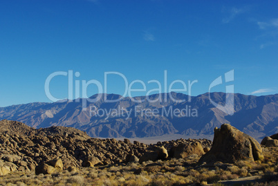 Alabama Hills and Inyo mountain range, California