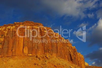 Red rock canyons and formations near Canyonlands, Utah