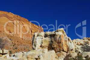 Colourful formations near Tower Rock, Capitol Reef National Park, Utah