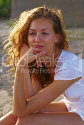 Woman on beach