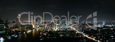 Bangkok by night   Panorama