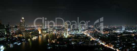 Bangkok by night   Panorama