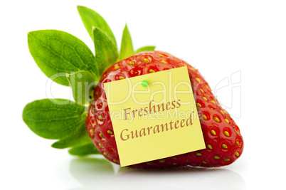 Freshness guaranteed strawberry