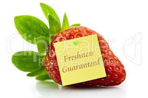 Freshness guaranteed strawberry