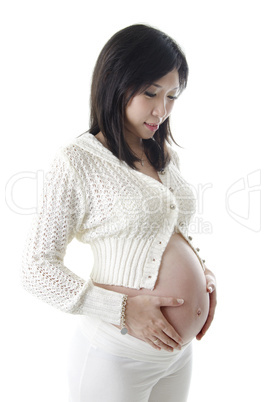 Asian pregnant lady