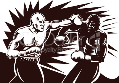 boxer boxing connecting knockout punch