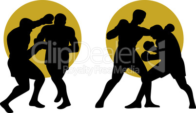boxer boxing connecting knockout punch