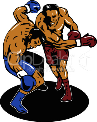 boxer boxing connecting knockout punch