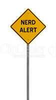 nerd alert - Yellow road warning sign