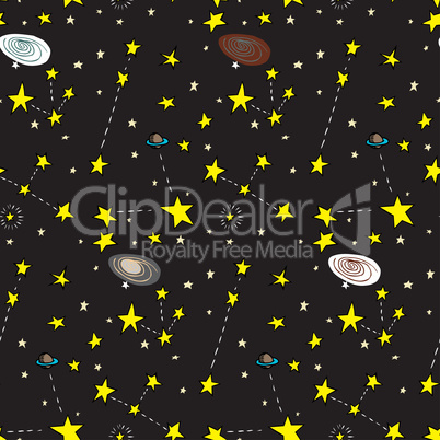 Galactic Seamless Pattern