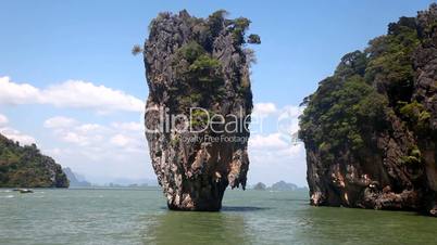 Amazing limestone karst cliff island Thailand