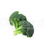 fresh broccoli isolated on white