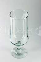 Empty transparent wineglass with clipping path