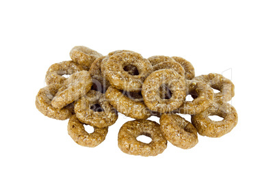 Sweet brown rings isolated on white