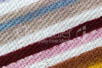 Multicolored closeup cotton cloth pattern