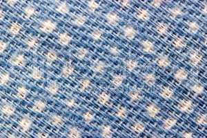 Blue and white closeup cotton cloth pattern