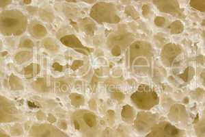 The macro fresh bread surface texture