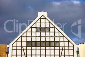 Triangular Top of a Building