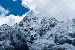 Thamserku peak in Himalayas, Nepal